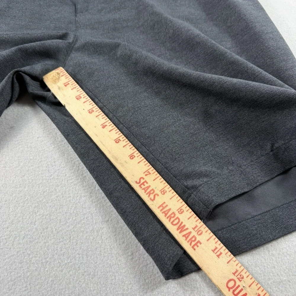 Adidas Golf Shorts Mens 38 Gray Heather Performance Stretch Flat Front Casual